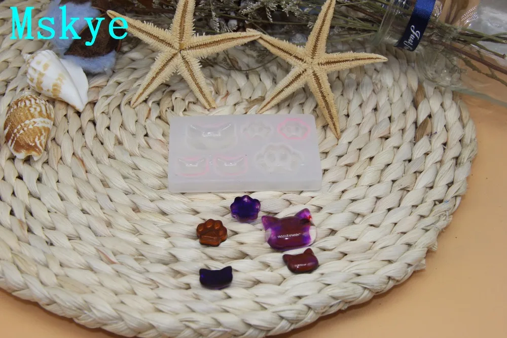 Mskye Yu Красота diy кошка Медведь лапа любовь звезда Луна силиконовые формы