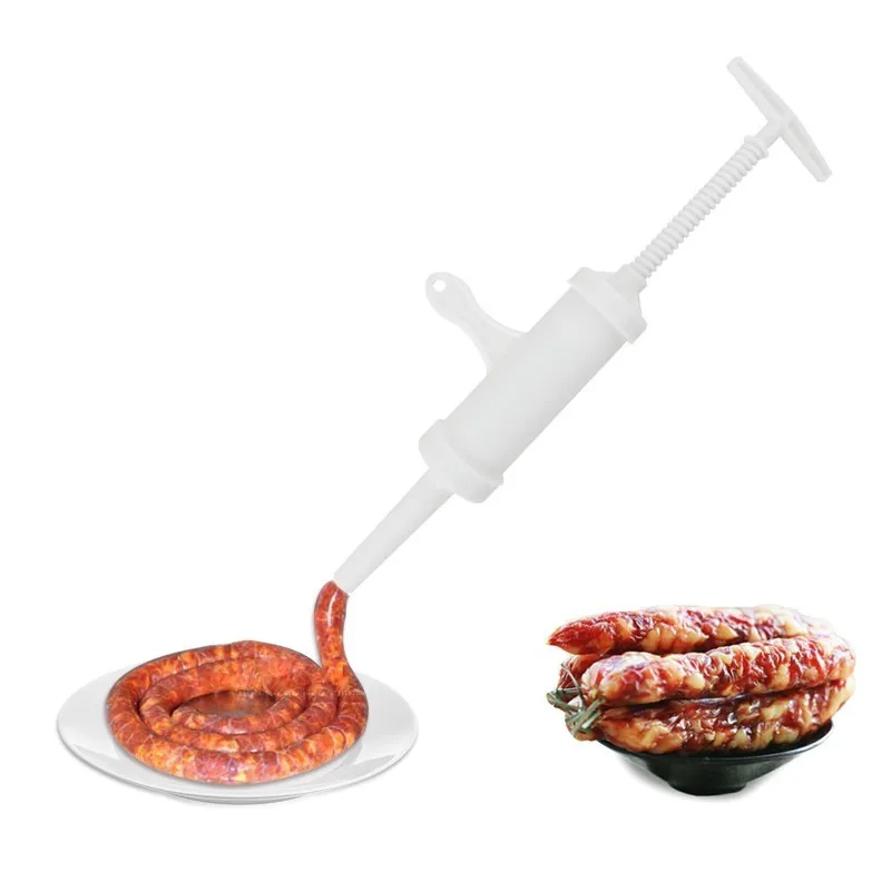 Manual Sausage Stuffer Tools Food Grade Plastic Machine Cod Fish Intestines High Capacity Kitchen Meat Grinder | Дом и сад