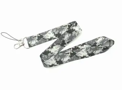 WE-2 10 шт мультфильм камуфляж шейный ремешок Ремешок для Телефона USB флэш-накопители ключи брелки кличка значок тега Держатели - Цвет: WE-2