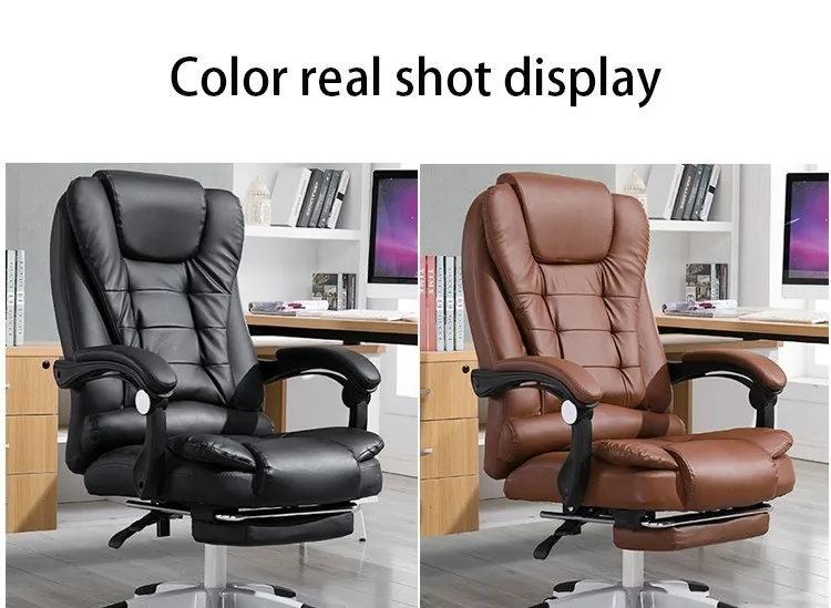 Роскошное качественное офисное кресло Boss Silla Gamer Poltrona из искусственной кожи с подставкой для ног, эргономичная офисная мебель