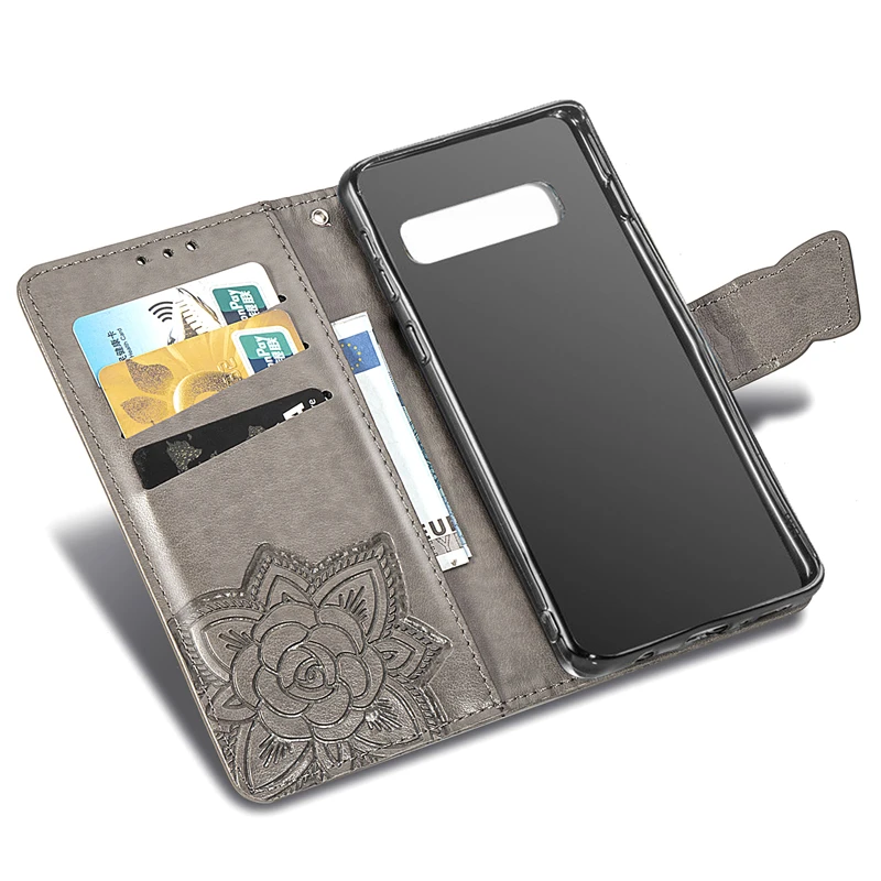 3D Бабочка Флип Чехол для samsung Galaxy S10e J4 J6 S10 S9 S8 плюс S7 край A7 J2 Core A10 A30 A40 A50 A70 M10 M20 Note9