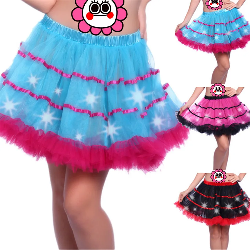Abbille Sexy Fashion пушистый юбка-пачка взрослых Для женщин Pettiskirt вечерние танцевальные