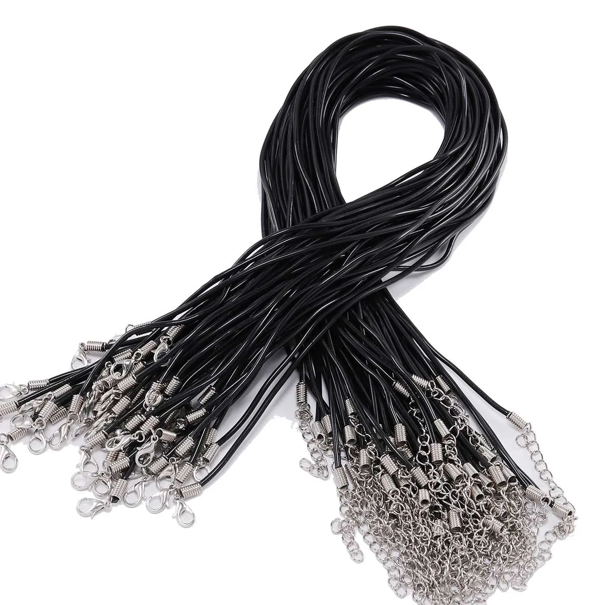 Плетеный шнур ручной работы из матовой натуральной кожи регулируемый для