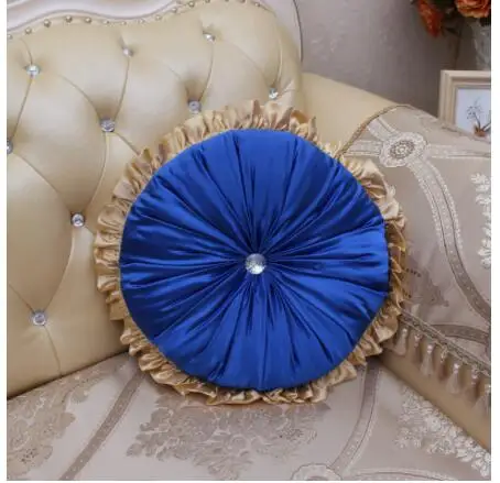 Роскошная круглая подушка в европейском стиле для кровати спинки украшение
