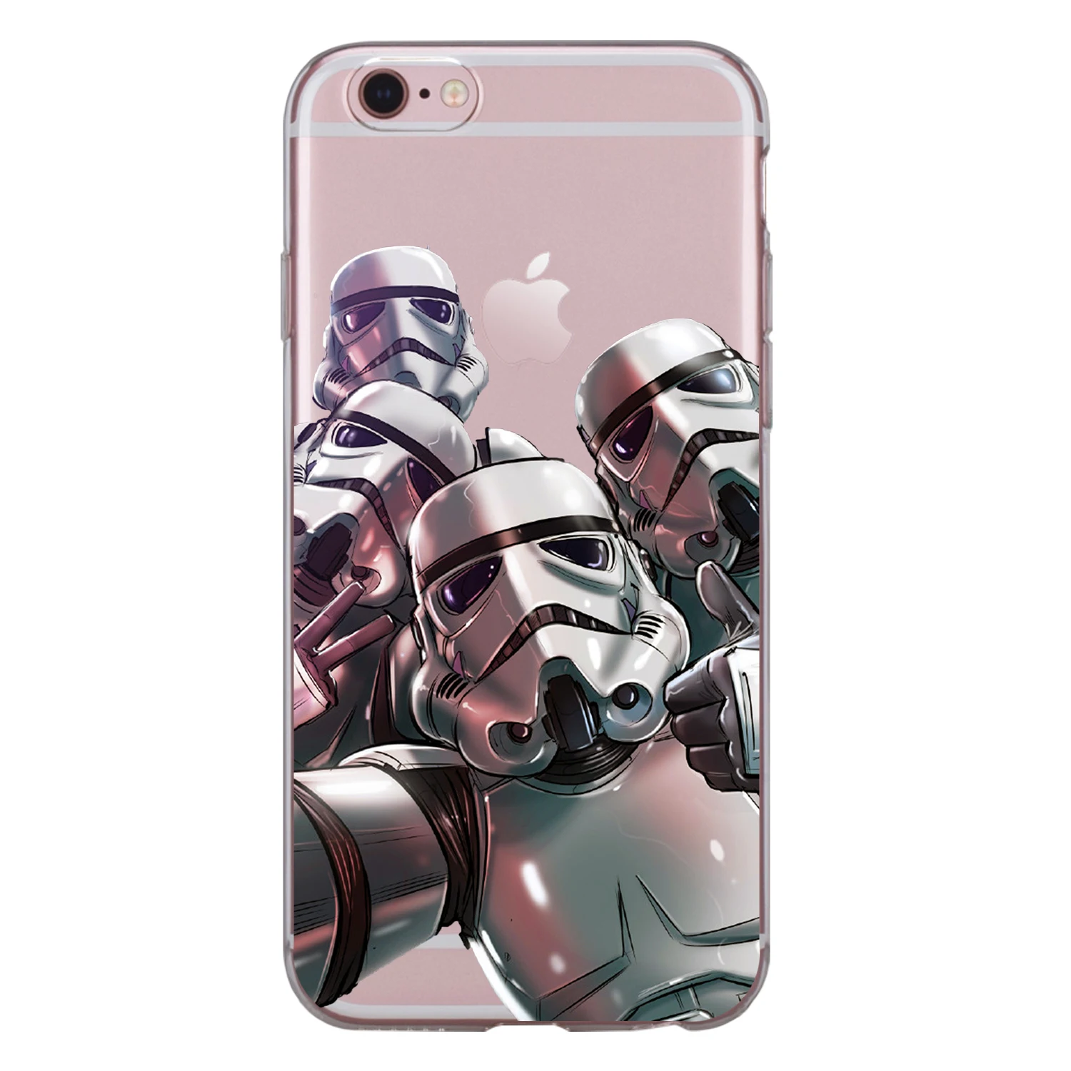 Чехол для iphone XS Max XR X 8 7 6 6S Plus 5 5S SE 5C 4S из мягкого ТПУ силикона милый BB-8 Звездные