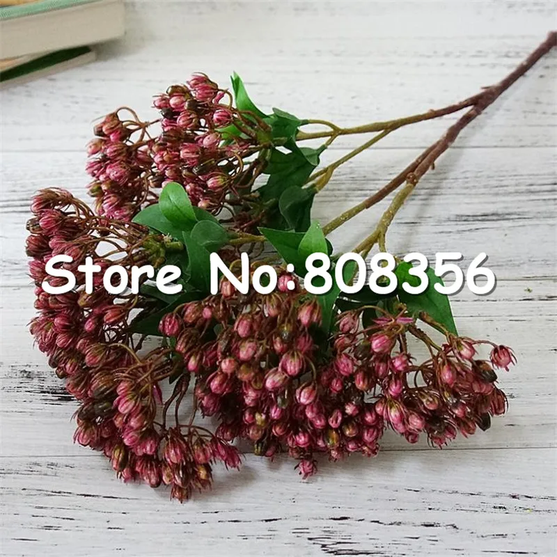 Искусственные жасминовые стебли (3 стебля/штука) пластиковые фрукты для