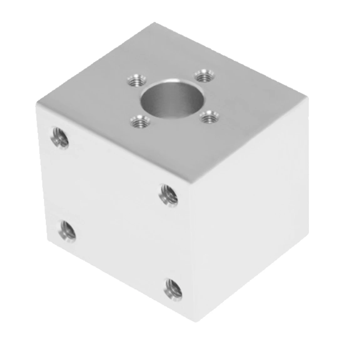 Silver nut holder T8 Lead Screw Nut Housing Bracket For 3D Printer Parts T8 Trapezoidal Lead Screw Conversion Nut Aluminum Seat - Цвет: Silver nut holder