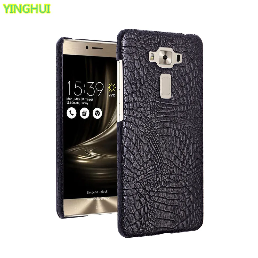 For ASUS Zenfone 3 Deluxe ZS550KL ZS550ML phone bag case Luxury Crocodile Skin PU leather Protective Case Cover |