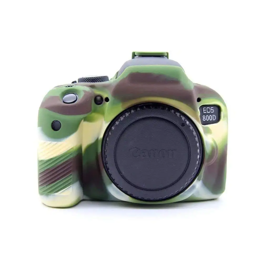 Силиконовый кожаный брони чехол Защита корпуса для Canon EOS 800D Rebel T7i корпус DSLR