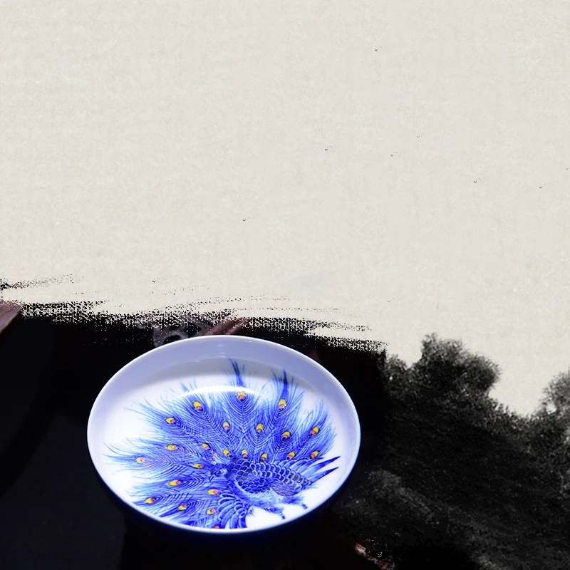 Винтажная керамическая фарфоровая высококлассная чайная чашка Ручная роспись