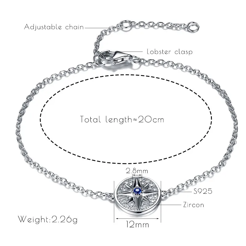 GW Brand Fashion 925 Silver Charms Bracelet Bangle For Female Cubic Zirconia Beads Bracelets Jewelry Chain HandWrist Feminina | Украшения и