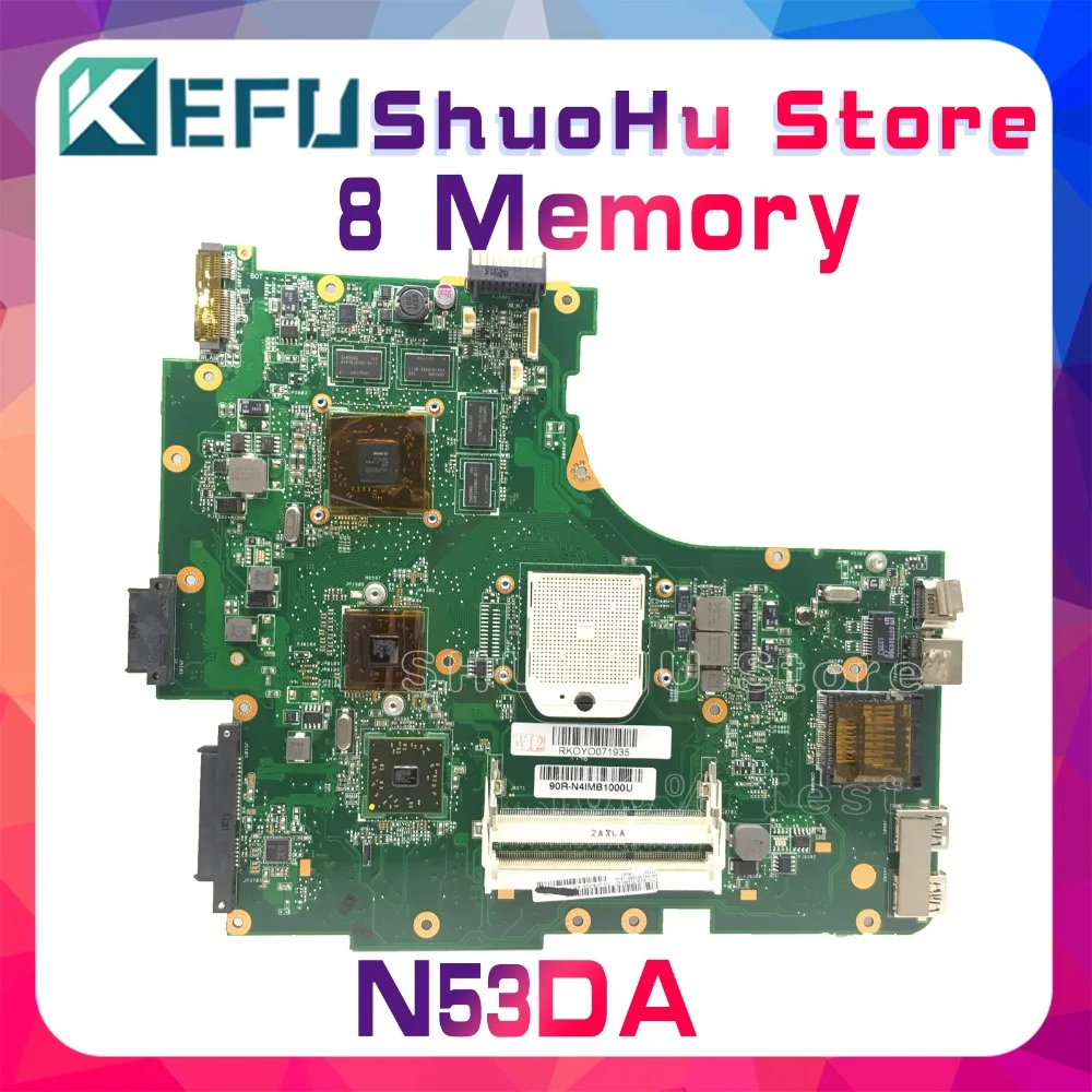 

KEFU For ASUS N53DA N53D N53 Laptop Motherboard Tested 100% work original Mainboard