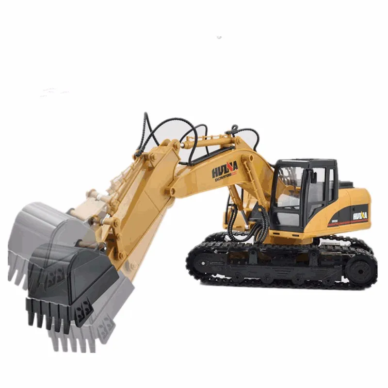 HuiNa Toys 1550 15 Channel 2.4G 1/12 RC Metal Excavator Charging 1:12 Car With Battery RTG | Игрушки и хобби