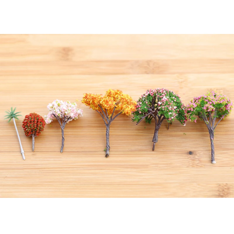 Кукольный домик орнамент Декор Миниатюрный Дерево сакуры растения сказочные