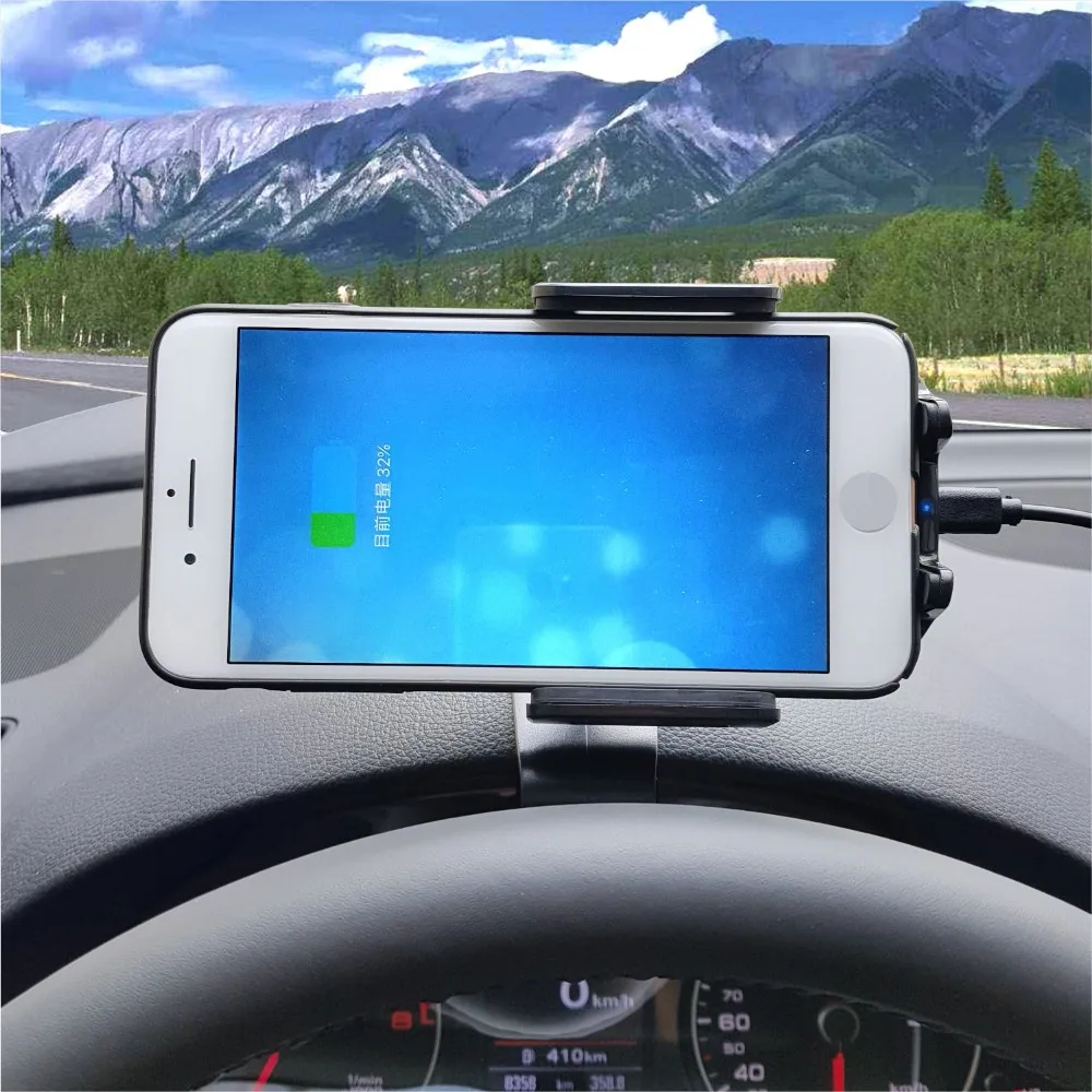 Norwolf автомобиля Беспроводной Зарядное устройство Держатель Телефона Приборной