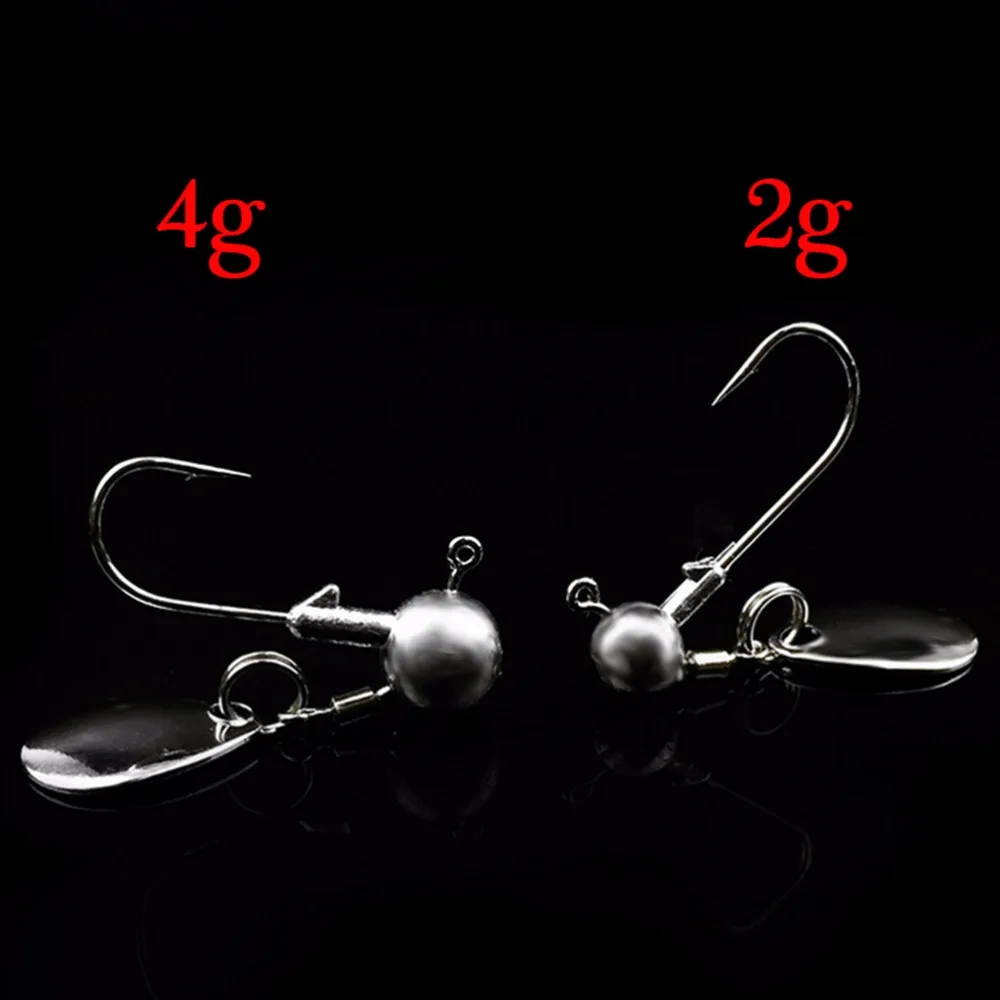 5 шт. Lead Jig Head одинарные крючки Спиннер Anzol Pesca для рыбалки на карпа вертлюги