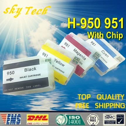 Empty Refillable ink cartridge suit for HP950 951 Suit HP 8100 8600 251dw 276dw 8630 8650 8615 Etc with ARC chips | Компьютеры и офис