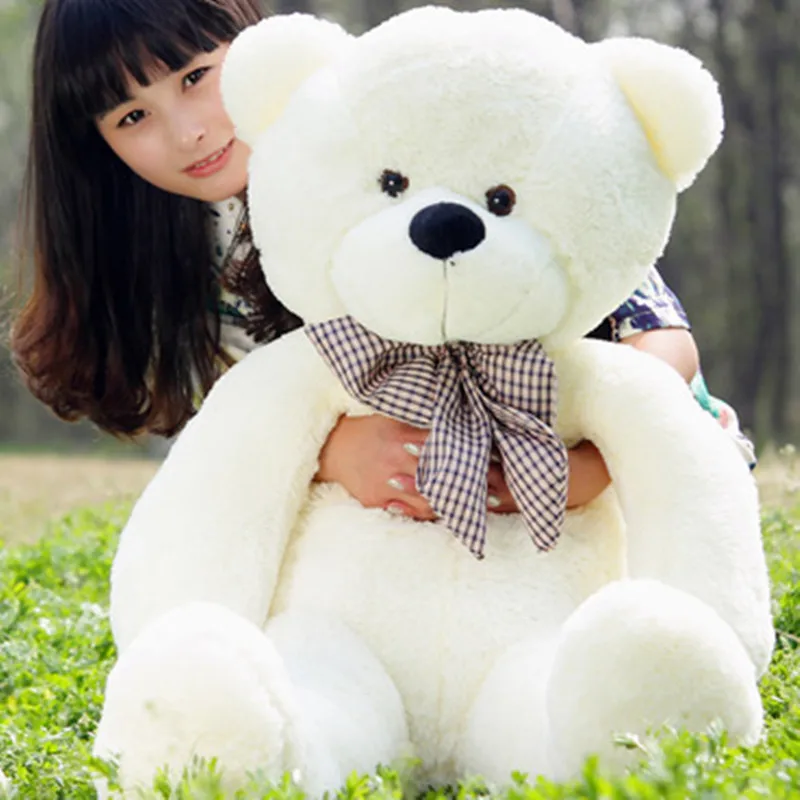 

1pc Cute Large Size 80cm four colours Soft Stuffed Teddy Bear Plush Toy Big Embrace Bear Doll Lovers Christmas&Birthday gift