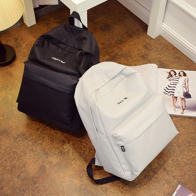 Новый Японский Рюкзак День и Ночь Вышивка Дорожная Сумка Дети Школьные Рюкзаки