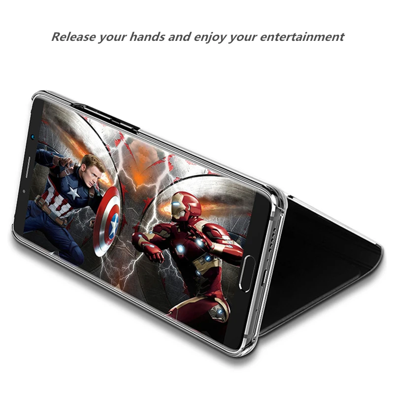 Чехол для HUAWEI Mate 30 20 10 9 Pro Honor 8 оригинальный зеркальный прозрачный чехол книжка P20