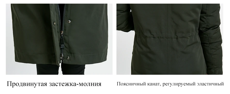 Женская однотонная зимняя куртка до колена EURASIA, свободная куртка с капюшоном и высоким воротником, плотная парка с воротником из натурального меха, Y170027, зима