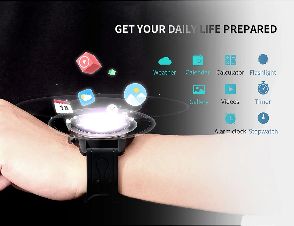 Смарт-часы KingWear KC06, 4G, Android 6,0, MTK 6737, 1,2 ГГц, 1 ГБ ОЗУ, 16 Гб ПЗУ, Bluetooth, gps, Смарт-часы, фитнес-браслет, трекер