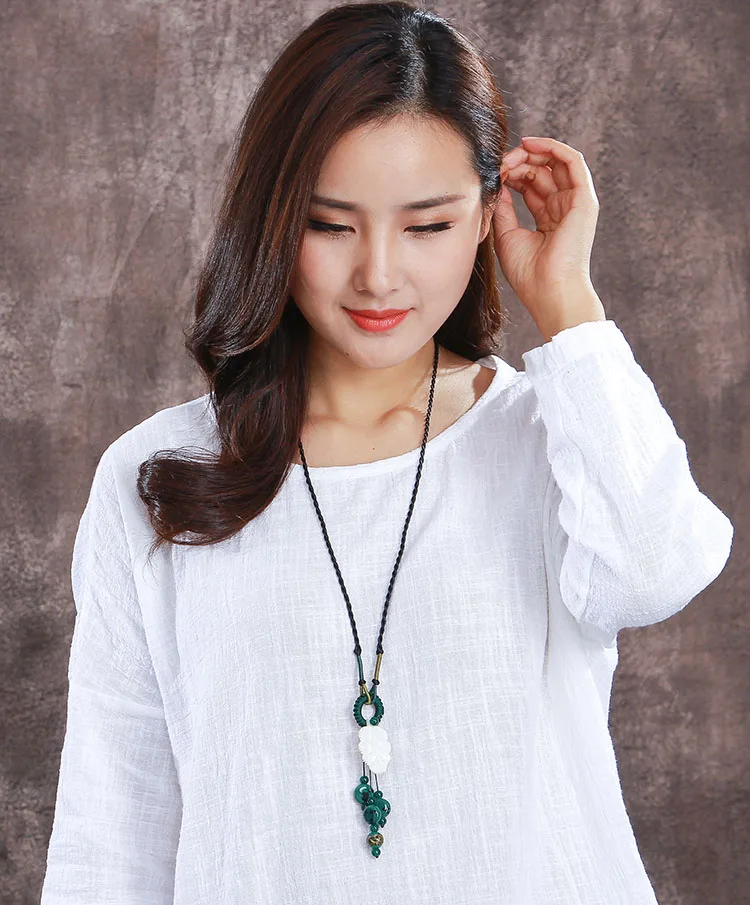 multiple styles can choose jewelry Sweater chain autumn and winter women dress with national wind necklace | Украшения и
