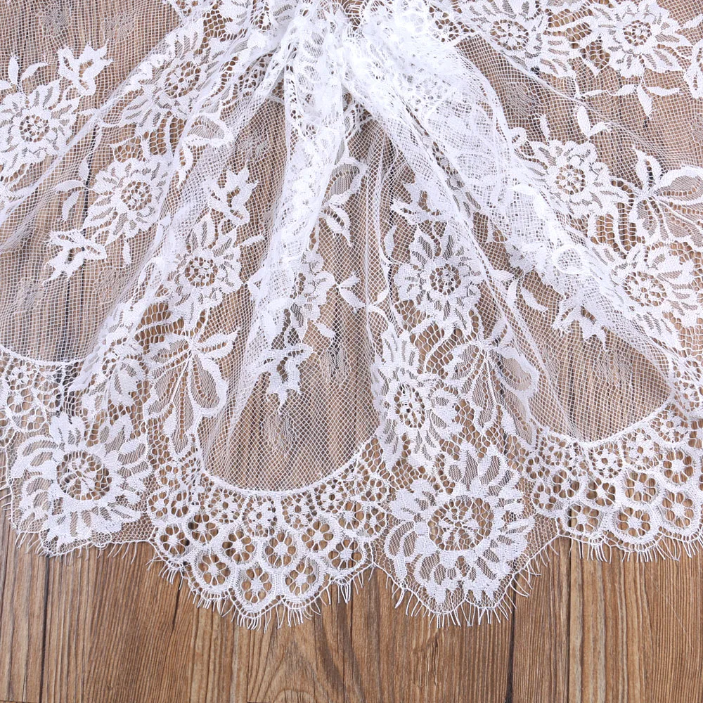 35 см широкая кружевная ткань для ресниц 3 м/лот по правильной цене белое черное