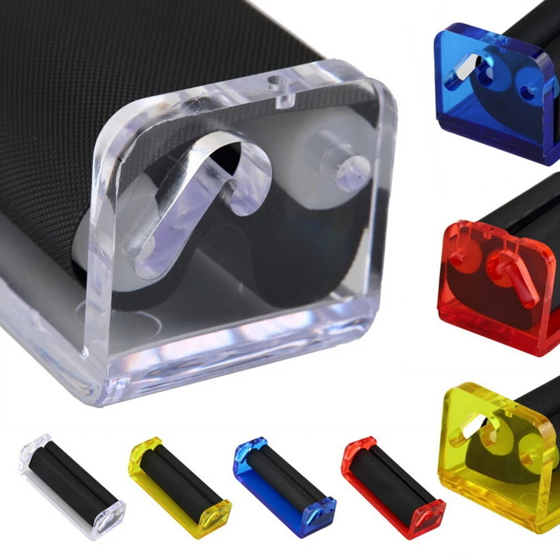 Easy Use Manual Tobacco Roller Hand Cigarette Maker Rolling Machine Tool Men Neccessities Father Gifts Acrylic Material 70mm |