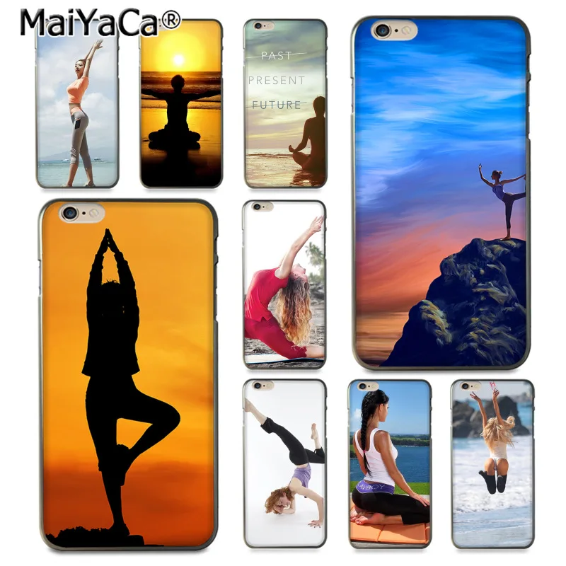 MaiYaCa Girl Yoga High Quality Classic High-end Phone Accessories Case for iPhone 8 7 6 6S Plus X 10 5 5S SE 5C Coque Shell | Мобильные
