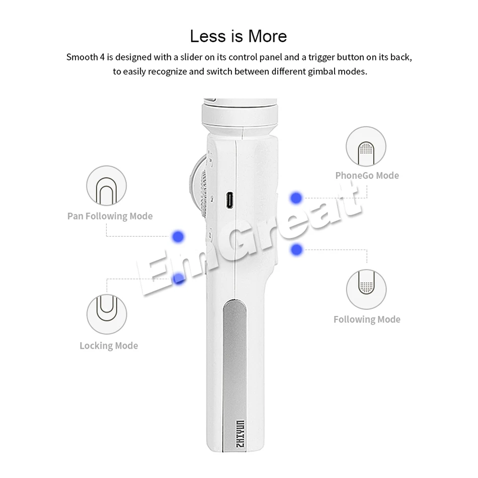 Zhiyun Smooth 4 3-осевой портативный смартфон сотовый телефон видеокамеры Стабилизатор для iPhone XS XR X 8 плюс 8 7P 7 6S samsung S9 S8 S7 и экшн Камера