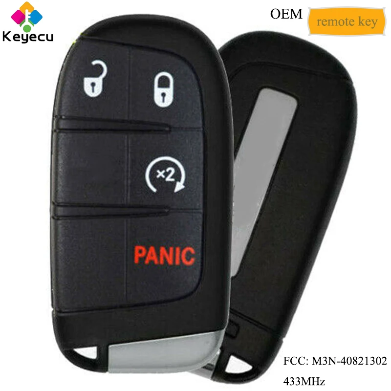 KEYECU OEM Smart Prox дистанционный ключ с 4 кнопками 433 МГц FOB для Jeep Grand Cherokee 2014 2015 2016 2017 2018