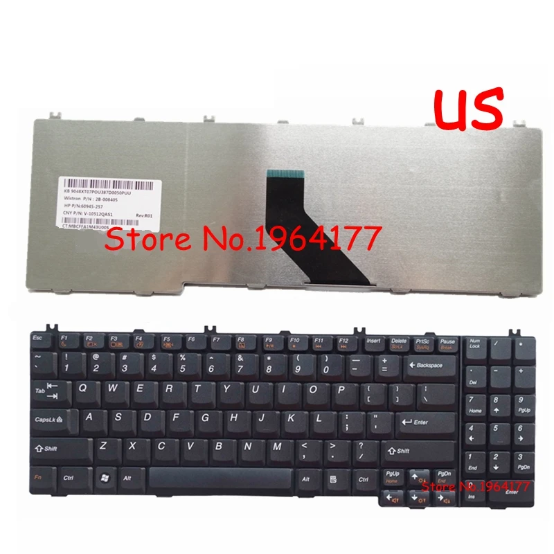 Английский США клавиатура для ноутбука LENOVO IdeaPad B550 B560 V560 G550 G550A G550M G550S G555 G555A G555AX серии черный