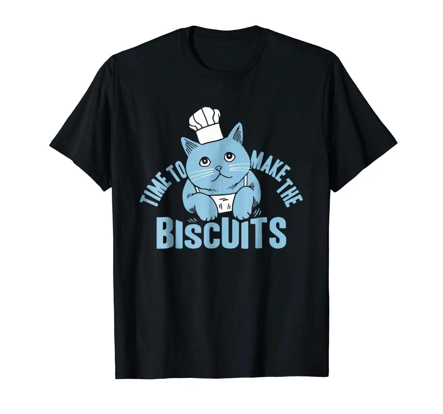 Time To Make The Biscuits Милая Черная футболка с кошкой S 3XLCartoon Мужская унисекс новая модная