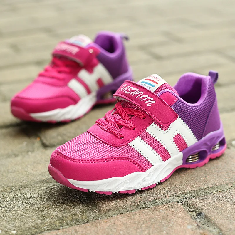 New Design Children Sports Shoes Boys Girls Spring Damping Outsole Slip Patchwork Breathable Kids Sneakers Child Running | Детская