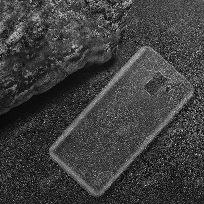 Прозрачный чехол для Samsung Galaxy J6 2018 силиконовый прозрачный Футляр TPU задней панели