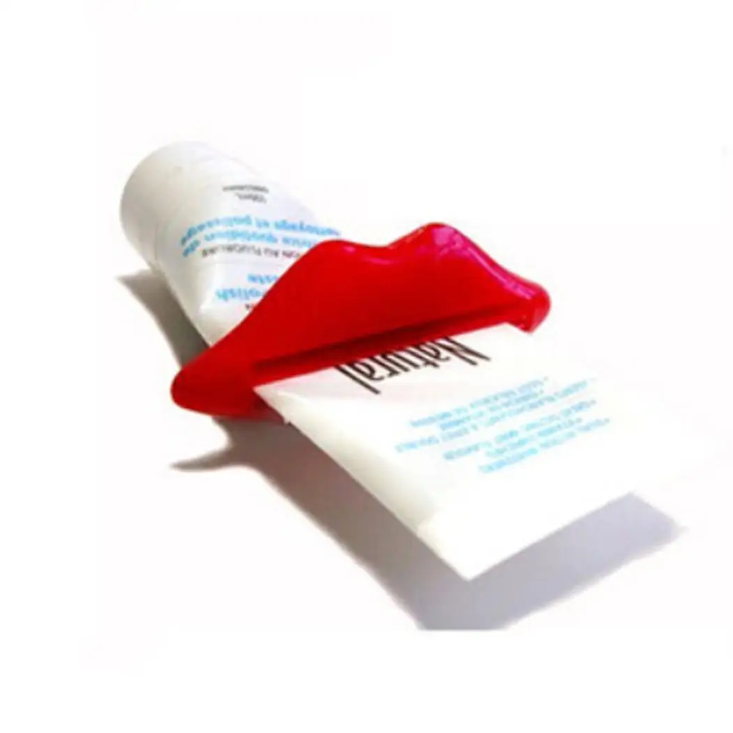 Прочная Милая зубная паста в форме рта домашний красный дозатор | Дом и сад