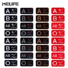 Красные сувениры, ПВХ A + B + AB + O + положительная A- B- AB- O-отрицательная группа крови, военные тактические резиновые значки