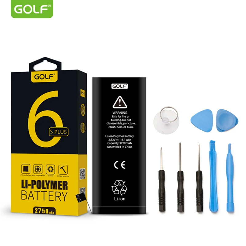 Оригинальная батарея Golf для iPhone 5S 5 5C 6S Plus реальная емкость аккумулятор телефона 6