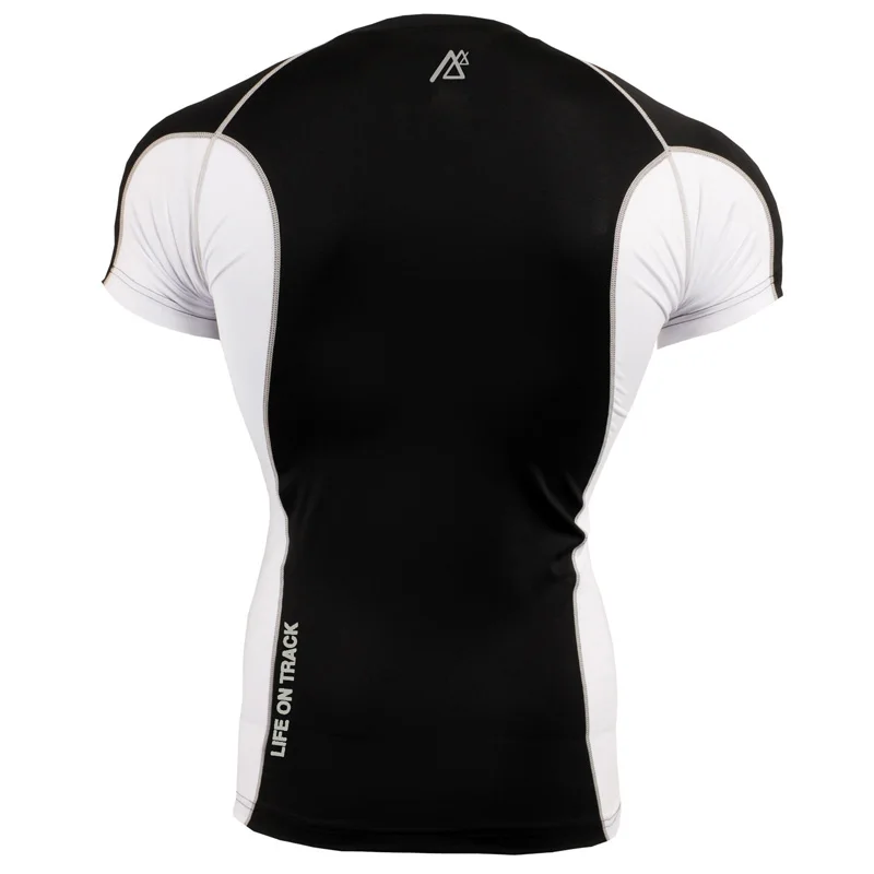 Летняя многофункциональная футболка для бега мужские компрессионные облегающие