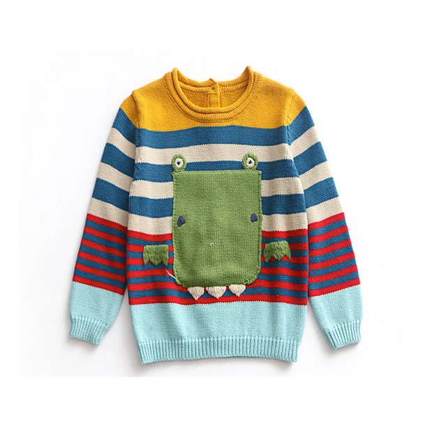 Лидер продаж Детский свитер новый толстый хлопковый ручной работы ярких цветов с