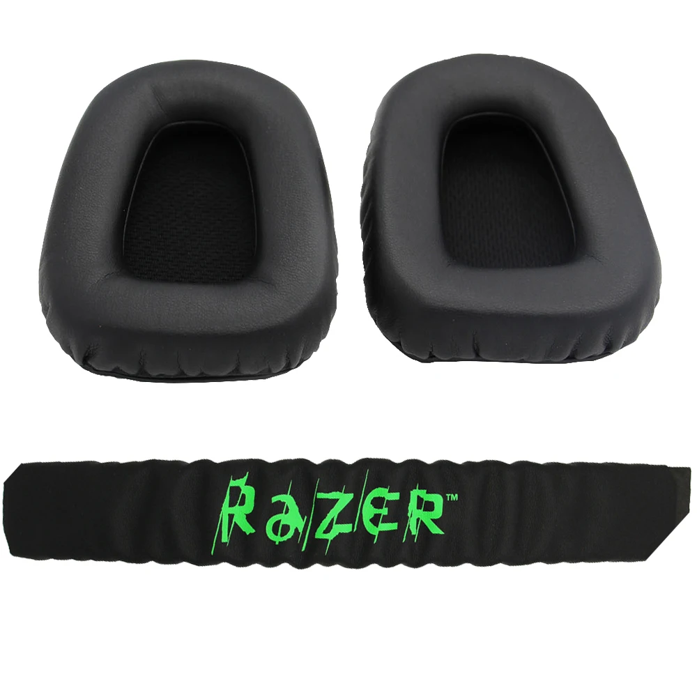 1 комплект сменные накладки на голову + для ушей чехол игровой гарнитуры Razer Kraken