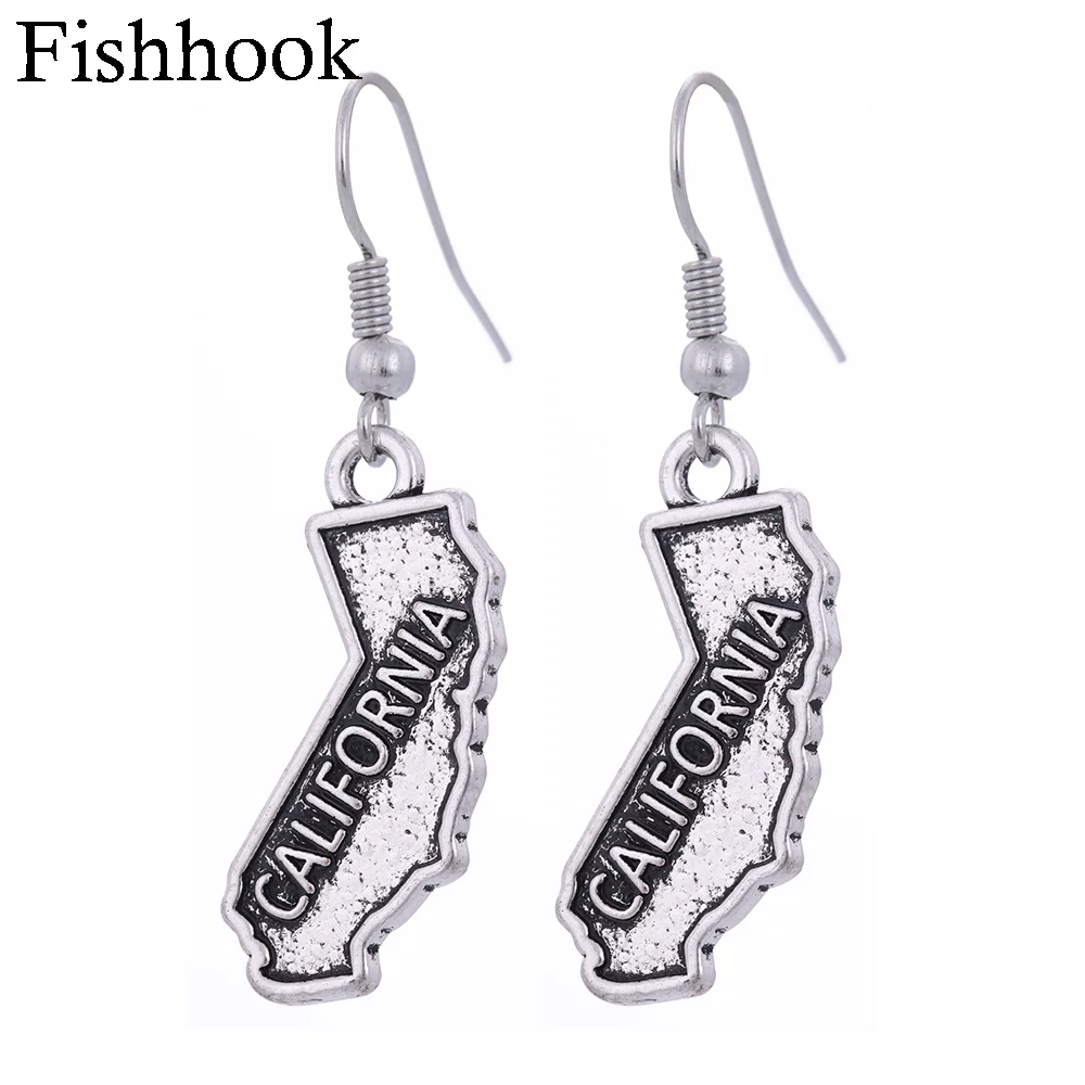 Серьги-подвески в виде рыбьего крючка | Украшения и аксессуары