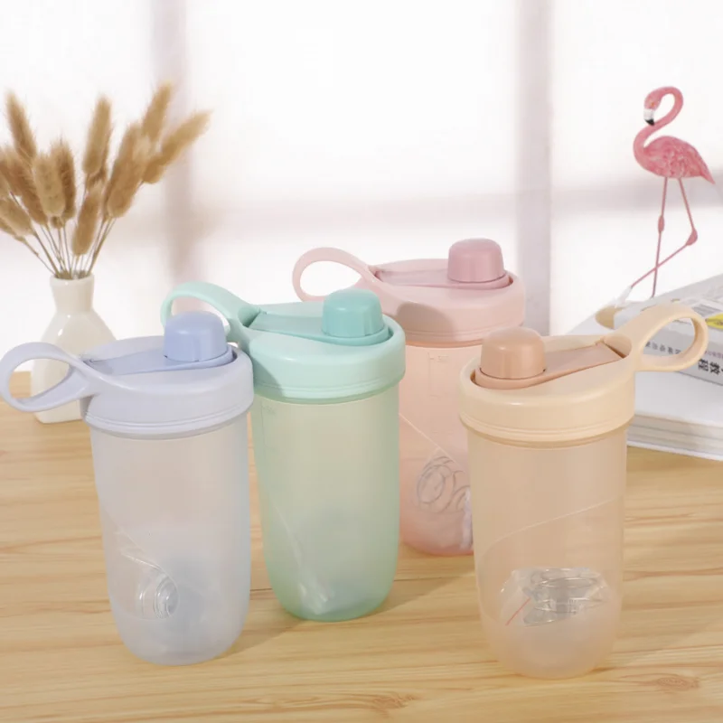 Модный портативный порошковый шейкер бутылки для воды BPA Free Sports fitness протеиновый шейкер бутыль для молочного коктейля с мячом для смешивания