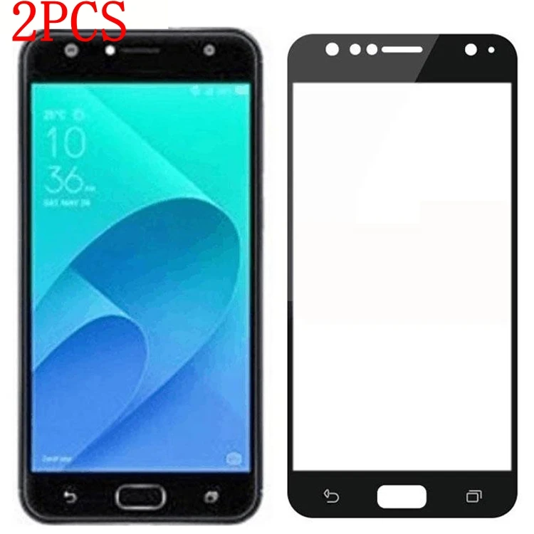 Закаленное стекло с полным покрытием для Asus ZenFone 4 Selfie ZD553KL 2 шт. защитная пленка