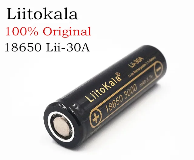 4 unids 100% оригинал lii 30a liitokala 18650 bateria 3 7 v 3000 mah recargable DE baterias descarga 30A para/e ciga|lg hg2|bateria 3.7
