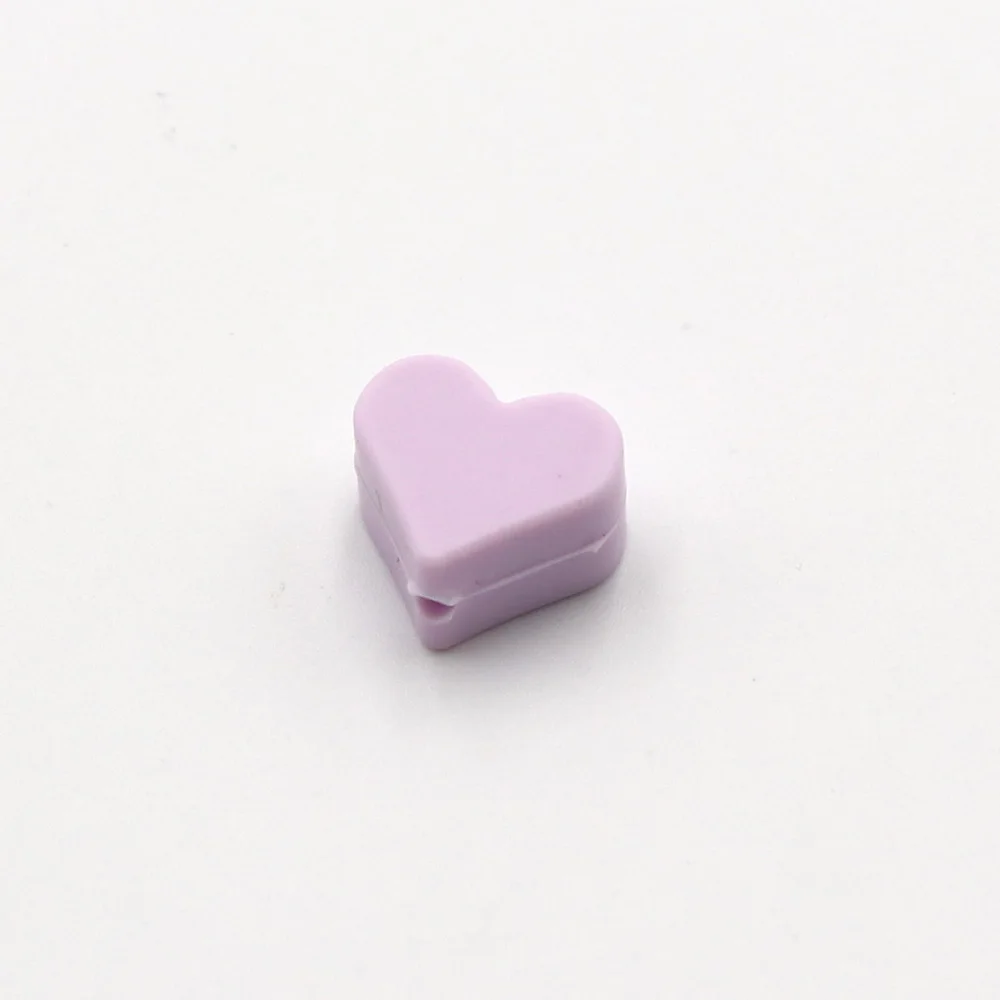 

TYRY.HU 50Pcs BPA Free Heart Shaped Silicone Beads Food Grade Baby Mordedor Silicona For 4-36 Months Baby Dental Care Products