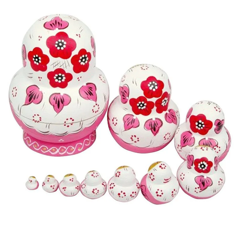 Новый стиль Детские игрушки матрешки деревянные набор русские куклы ручная