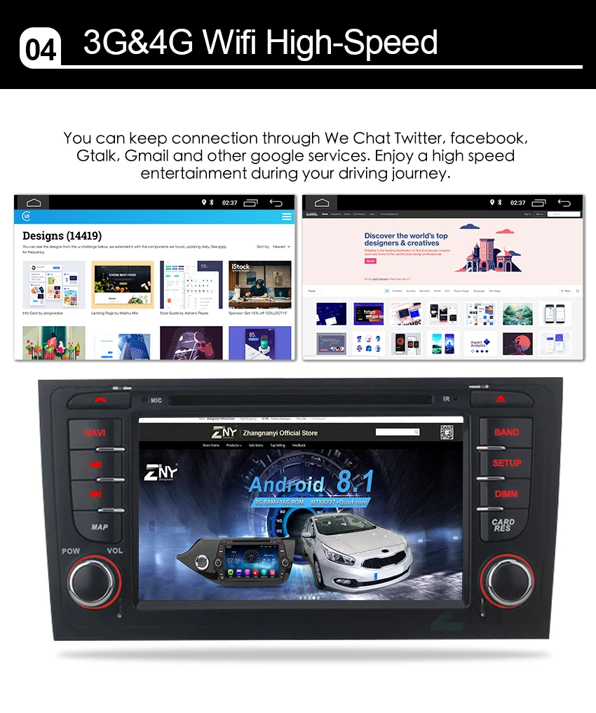 " HD Android 8,1 автомобильный DVD для Audi A6 S6 RS6 1997+ Авто Радио FM RDS gps навигация WiFi Аудио Видео плеер резервная камера
