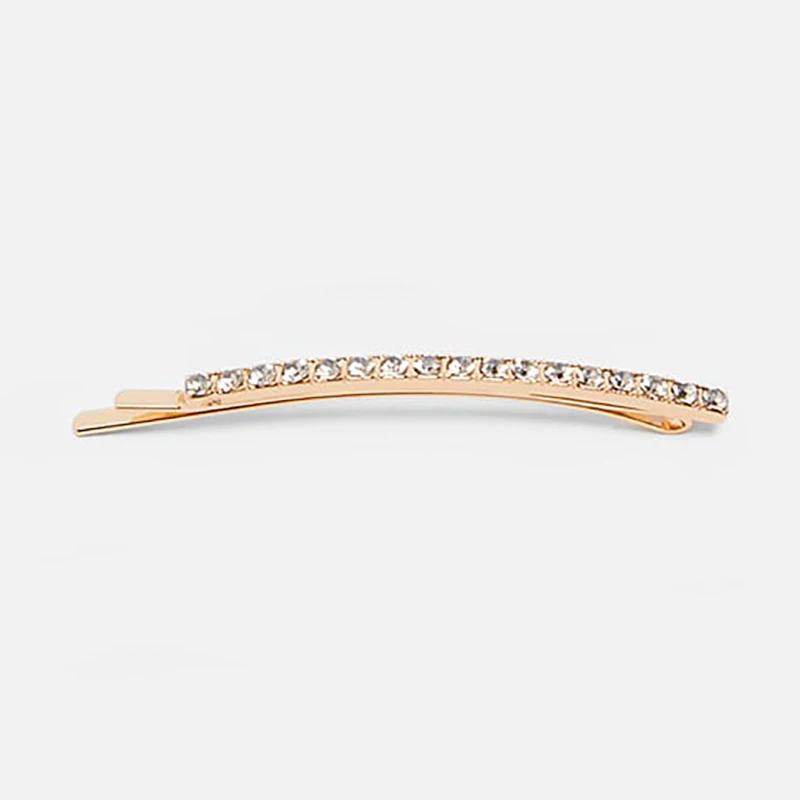 Crystal 3 Лучшие женские новые богемные стеклянные заколки для волос с кристаллами, клипсы для женщин и девочек Za, ювелирные изделия, свадебный подарок, 5 видов конструкций, трендовая заколка - Окраска металла: Crystal 3